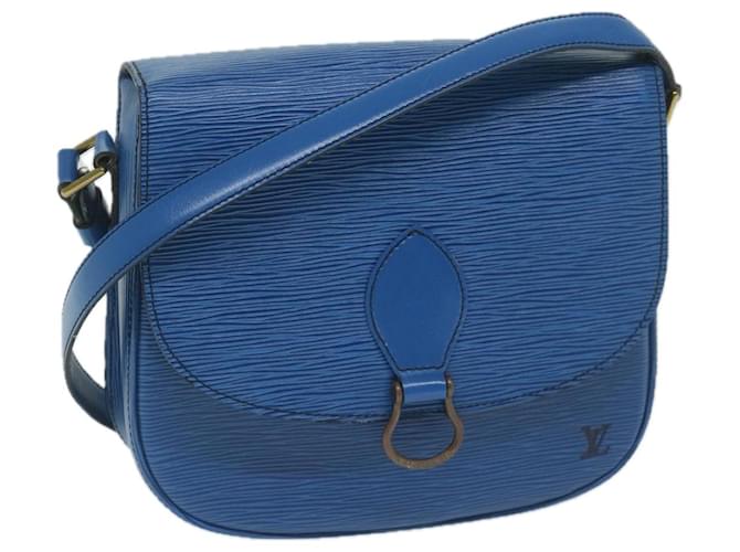 Louis Vuitton Saint Cloud Azul Couro  ref.1196565