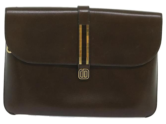DIOR Brown Leather  ref.1196579