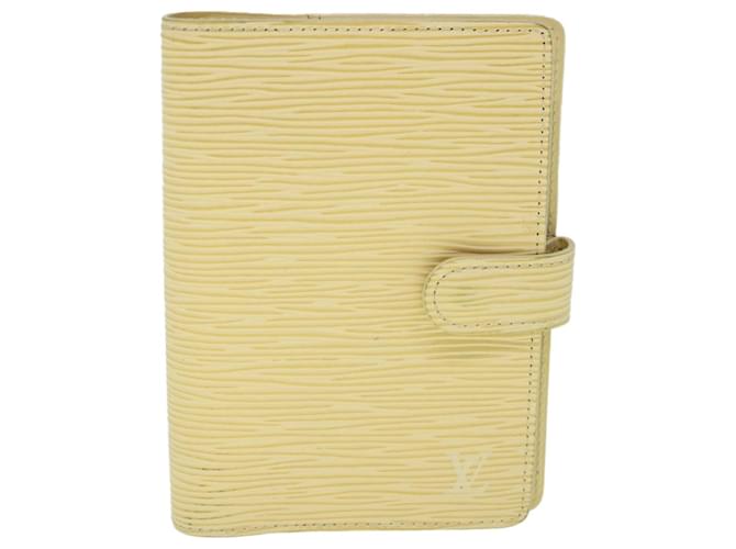 Louis Vuitton Agenda PM Yellow Leather  ref.1196584