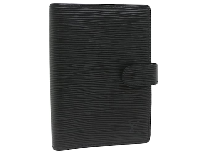 Louis Vuitton Agenda Cover Black Leather  ref.1196600