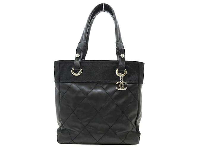 Chanel Paris Biarritz Black Leather  ref.1196837