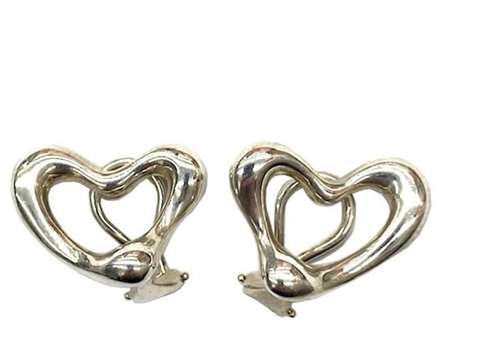 Tiffany & Co Open Heart Silvery Silver  ref.1196894