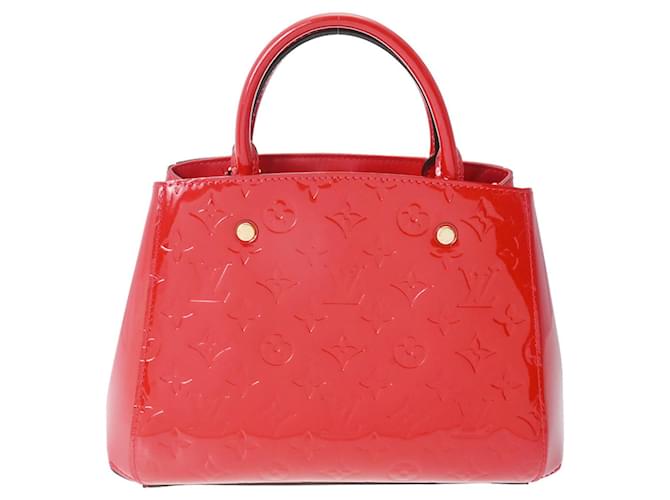 Louis Vuitton Montaigne Red Patent leather  ref.1196962