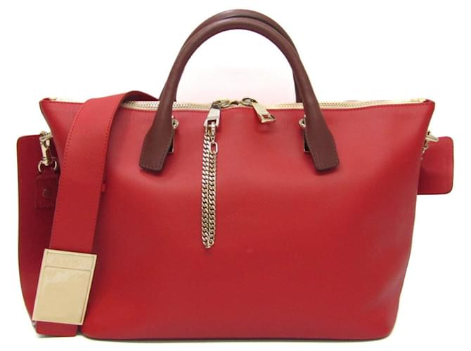 Chloé Baylee Red Leather  ref.1197033