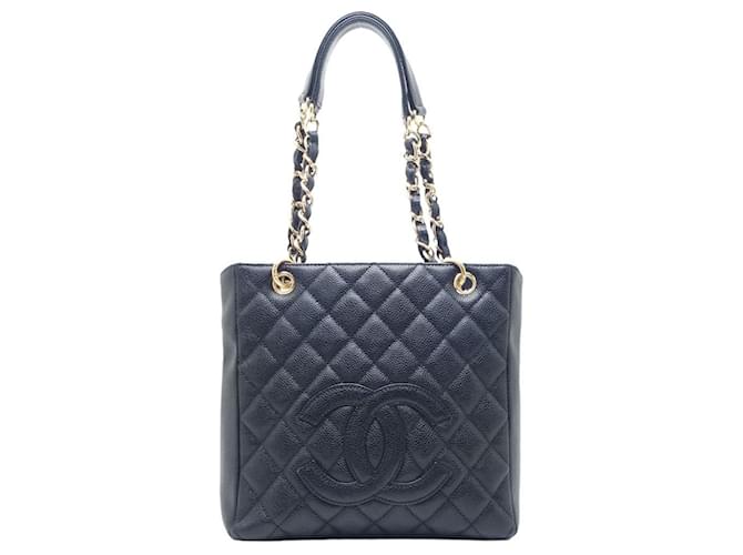 Timeless Chanel shopping Black Leather  ref.1197074