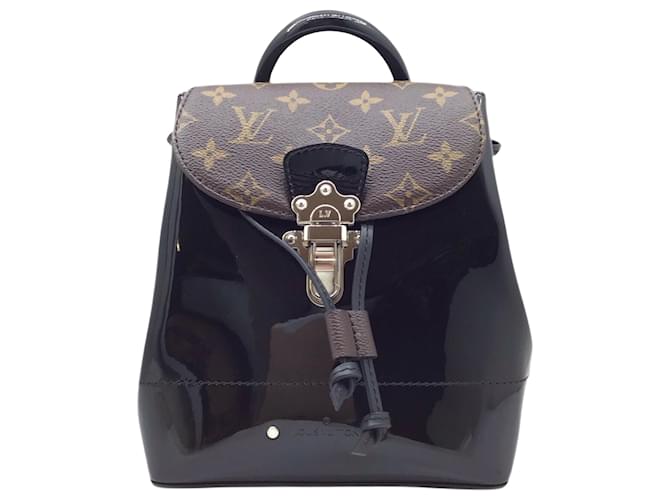 Louis Vuitton Hot Springs Brown Patent leather  ref.1197289