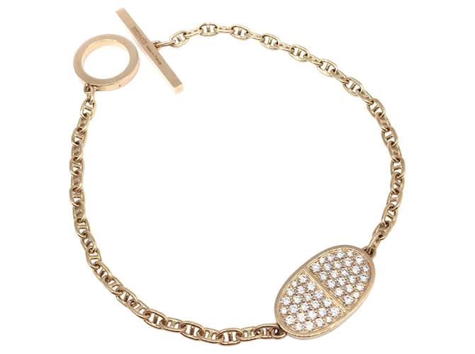 Hermès Chaine d'ancre D'oro Oro rosa  ref.1197290