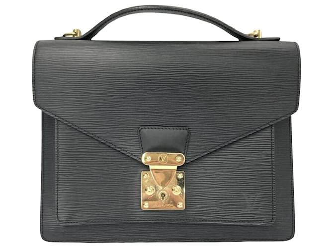 Louis Vuitton Monceau Black Leather  ref.1197291
