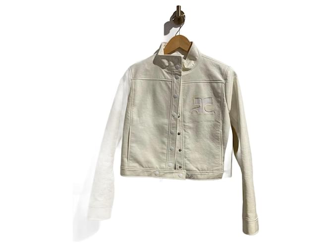 Vestes COURREGES T.International XL Coton Blanc  ref.1197383