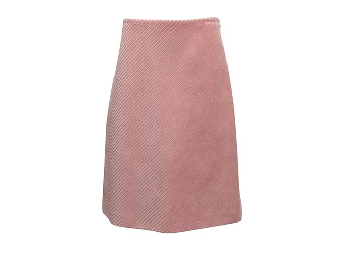 Light Pink Prada 2021 Velvet A-Line Skirt Size IT 44  ref.1197490
