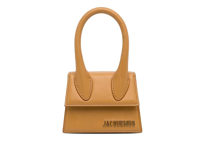 Tan Jacquemus Le Chiquito Mini Bag Satchel Camel Leather  ref.1197549