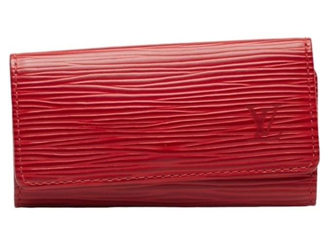 Louis Vuitton Multiclés 4 Rosso Pelle  ref.1197622