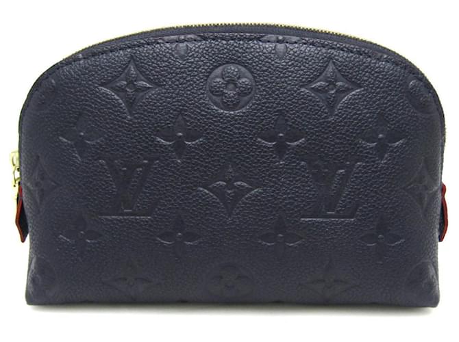 Kosmetiktasche von Louis Vuitton Marineblau Leinwand  ref.1197671