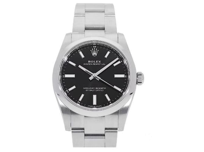 Rolex Oyster Perpetual 34MM Acier Noir  ref.1197730