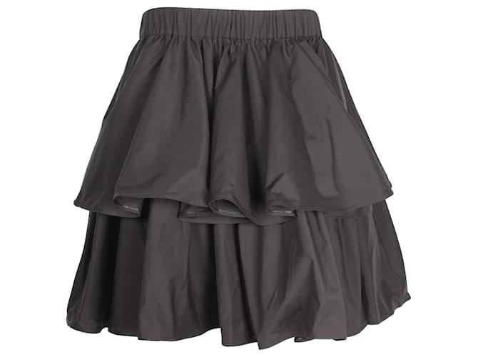 Jason Wu Tiered Skirt in Black Cotton Polyester  ref.1197759