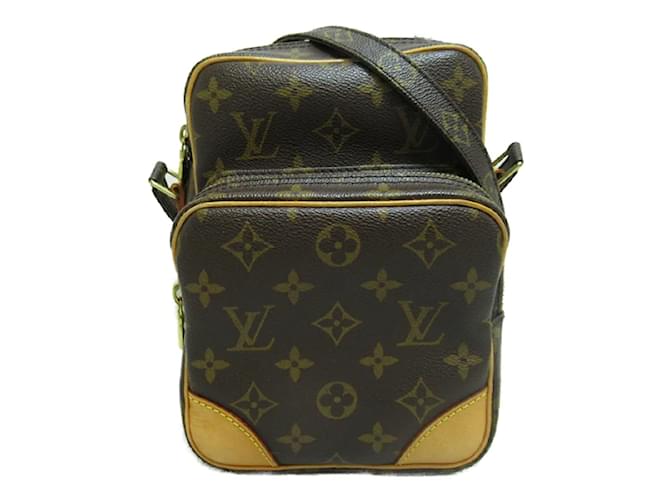 Bolsa Louis Vuitton Monograma Amazon Canvas Crossbody M45236 Em uma boa condição Marrom Lona  ref.1197838