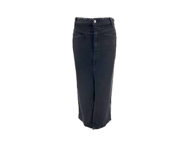KHAITE  Skirts T.US 26 cotton Black  ref.1197859
