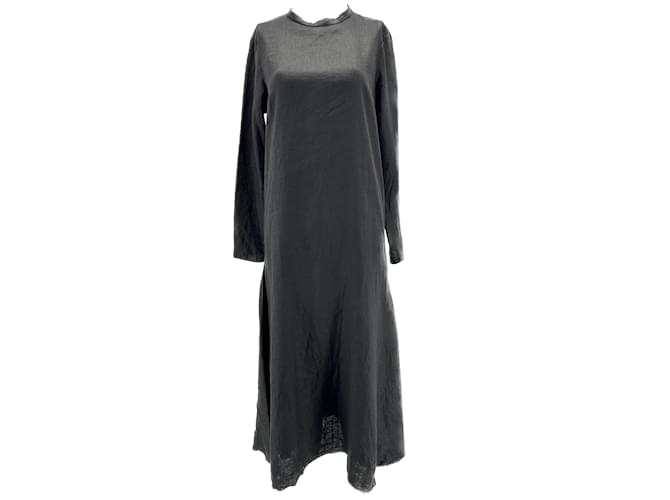 Autre Marque ALBUS LUMEN Robes T.UK 8 lin Noir  ref.1197860