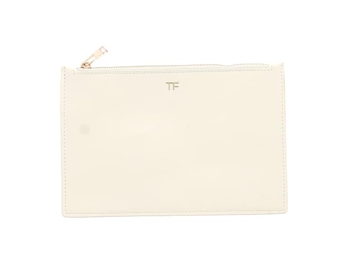 TOM FORD  Clutch bags T.  leather White  ref.1197908