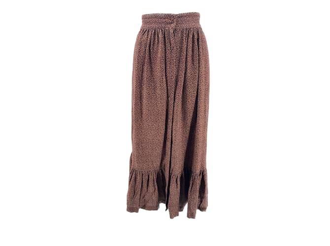 Autre Marque NON SIGNE / UNSIGNED  Skirts T.International S Wool Brown  ref.1197977