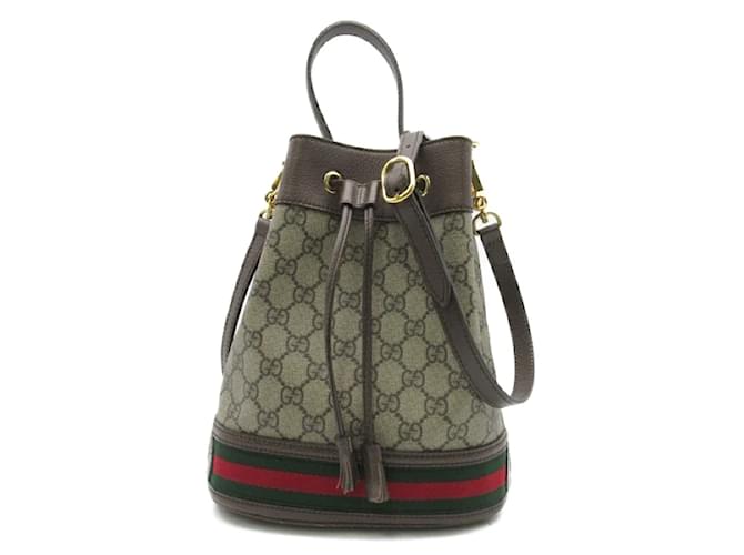 Gucci GG Supreme Ophidia Bucket Bag  551000.0 Brown Cloth  ref.1198016