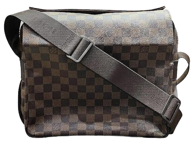 Louis Vuitton Damier Ebene Naviglio N45255 Brown Cloth  ref.1198191