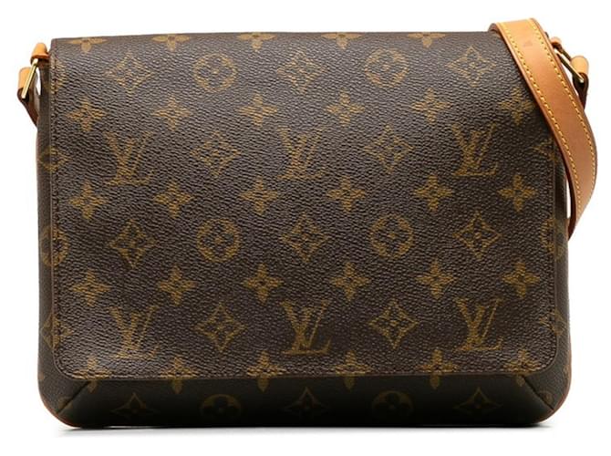 Louis Vuitton Musette Tango Brown Cloth  ref.1198251