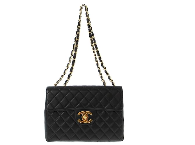 Chanel Deca Matrasse Black Leather  ref.1198387