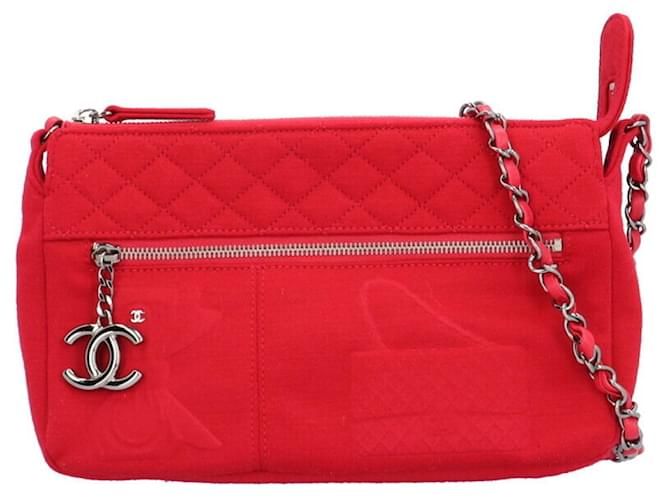 Chanel Red Cotton  ref.1198927