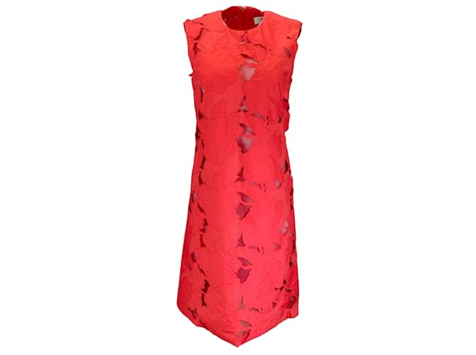 Autre Marque Loring Red Cut-Out Detail Sleeveless Cotton Dress  ref.1199133