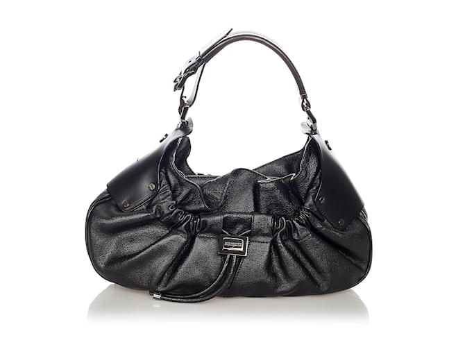 Black Burberry Leather Shoulder Bag  ref.1199160