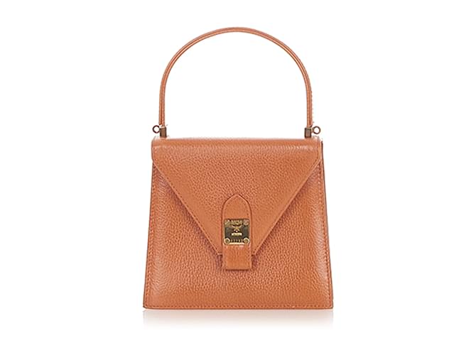 Tan MCM Leather Handbag Camel  ref.1199210