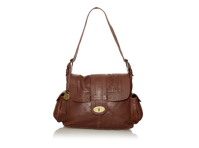 Brown Mulberry Leather Shoulder Bag  ref.1199212