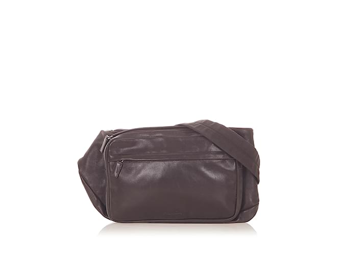 Brown Prada Leather Belt Bag  ref.1199222
