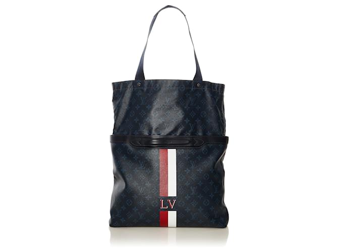 Black Louis Vuitton Monogram Cobalt Stripe Ultralight Bag Cloth  ref.1199319