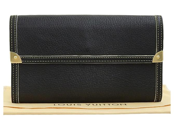 Louis Vuitton Porte tresor international Black Leather  ref.1199349