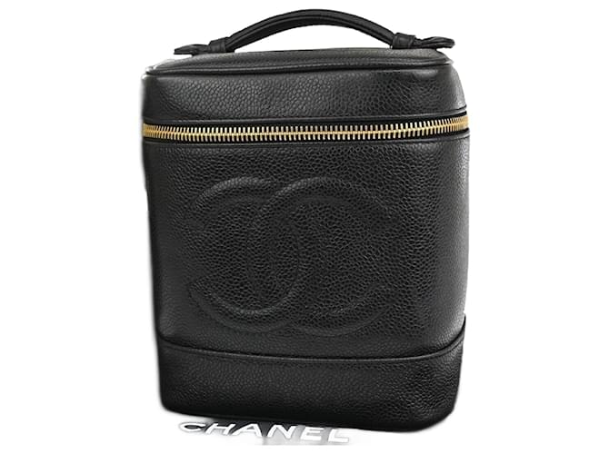 Chanel Vanity Black Leather  ref.1199359