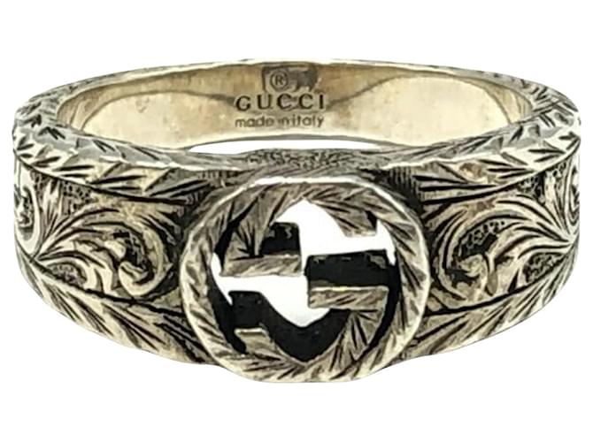 Gucci lined g Silvery Silver  ref.1199415