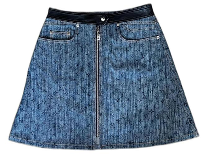 Louis Vuitton Skirts Blue Denim  ref.1199442