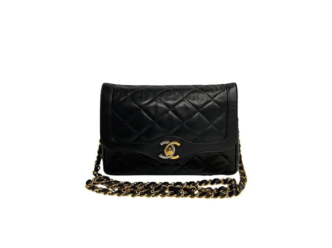 Chanel Paris Single Flap Bag Black Leather Lambskin  ref.1199534