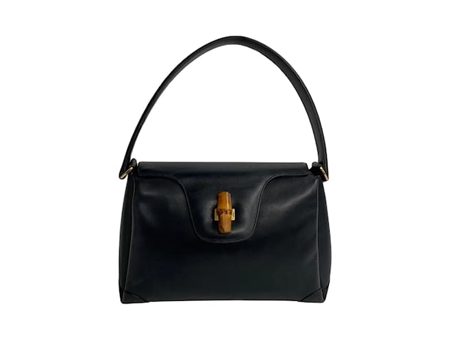 Gucci Leather Bamboo Shoulder Bag  ref.1199535