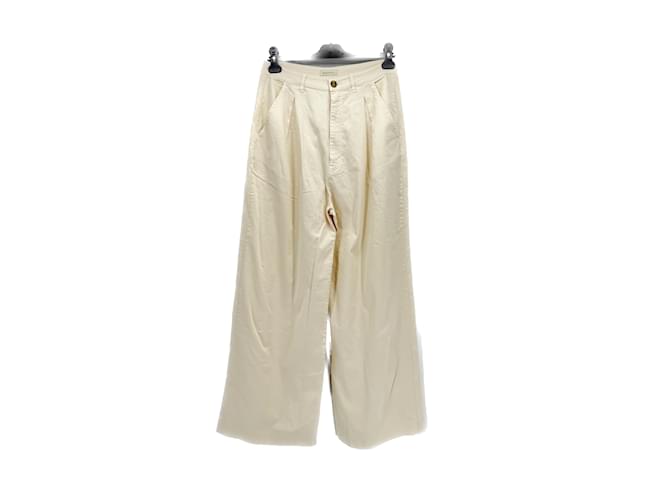 Autre Marque RAGDOLL  Trousers T.International L Cotton White  ref.1199561