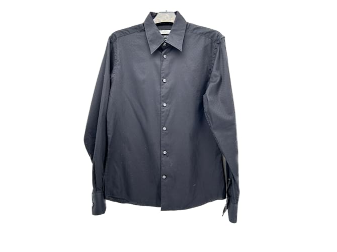 VERSACE  Shirts T.eu (tour de cou / collar) 40 cotton Black  ref.1199581