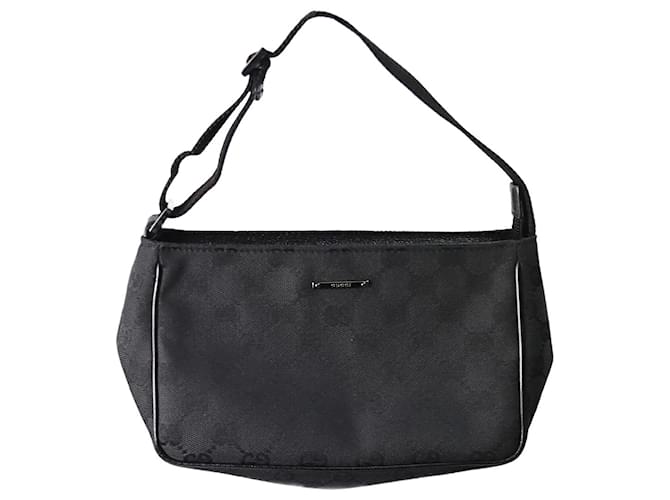 Gucci Black monogram shoulder bag Cloth  ref.1199607