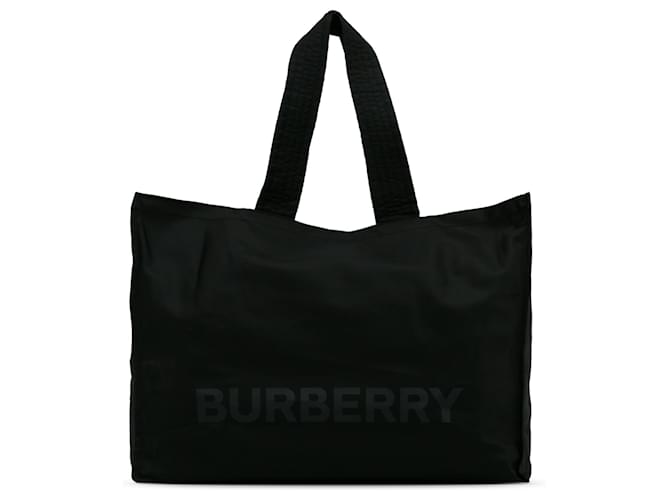 Burberry Sac cabas en nylon avec logo noir Tissu  ref.1199728