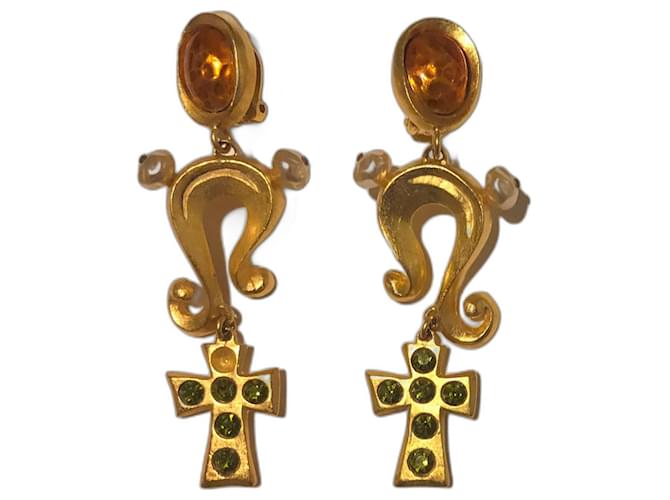 Christian Lacroix Boucles d'oreilles Métal Bijouterie dorée  ref.1199736