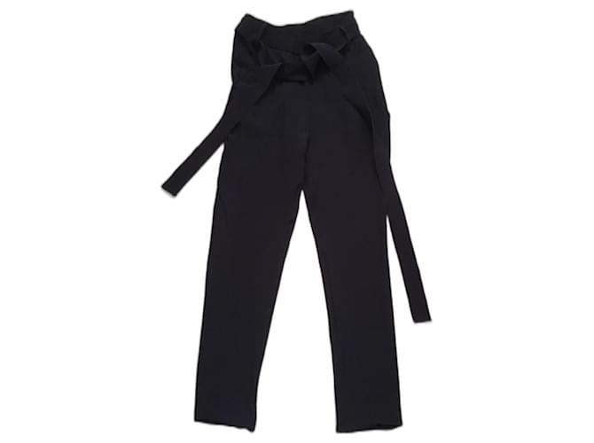 Moncler Un pantalon, leggings Viscose Noir  ref.1199749