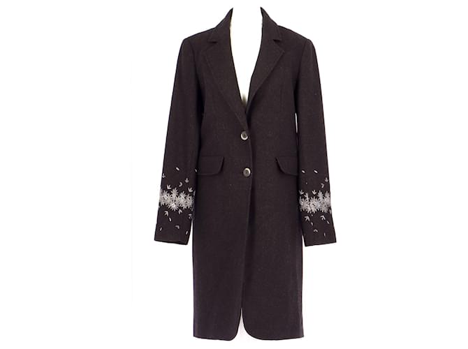 Tara Jarmon Coat Grey Wool  ref.1199756