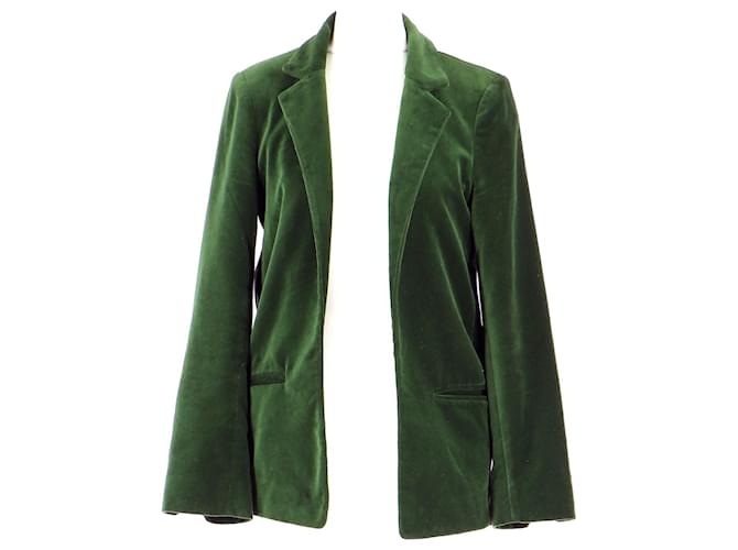 Zadig & Voltaire Giacca / blazer Verde chiaro Cotone  ref.1199768