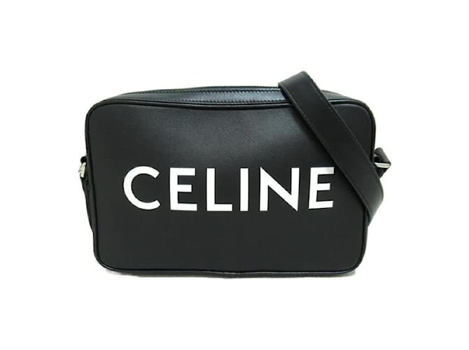 Céline Leather Messenger Bag Black  ref.1199802